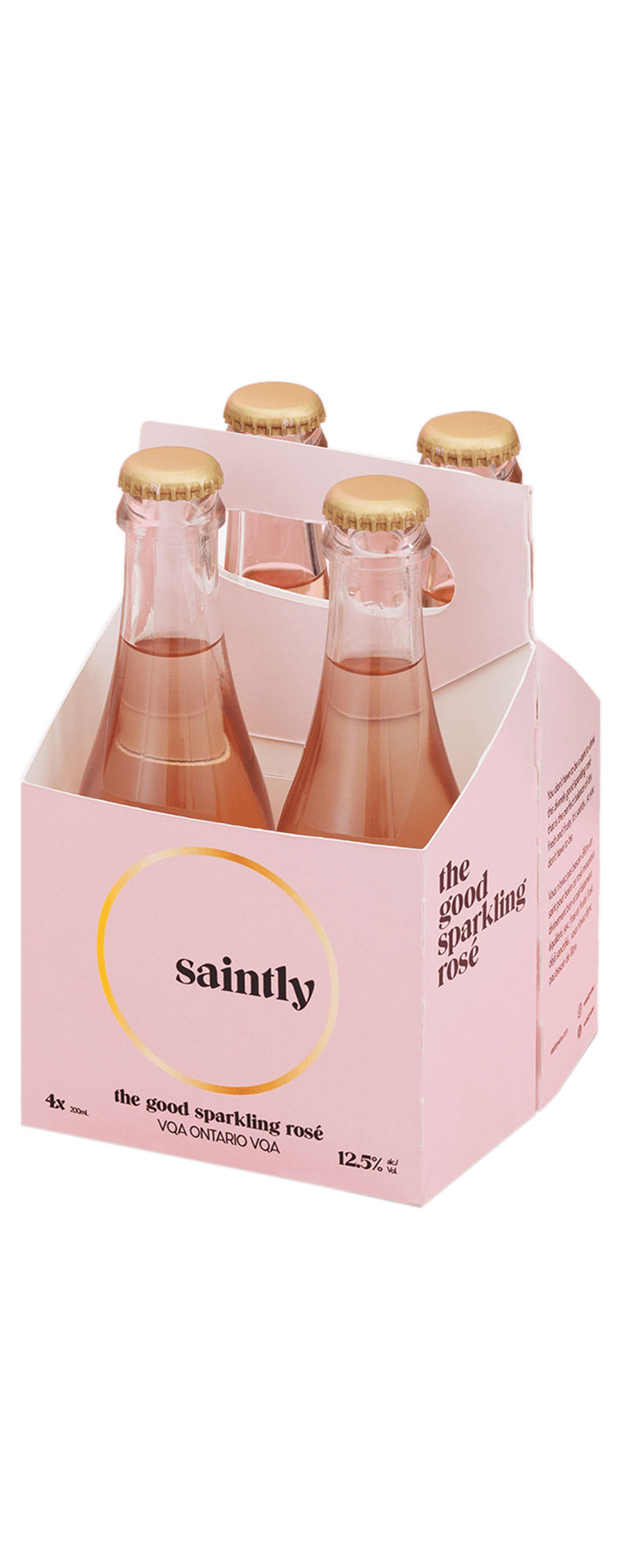 Saintly Sparkling Rose VQA 4 PACK